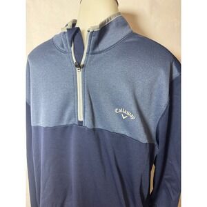 Men's Callaway Golf Half Zip Long Sleeve Athletic Pullover Sweater Size XL